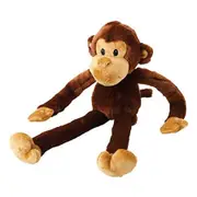 Multipet Swinging Safari Monkey Plush Dog Squeaker Toy 56cm