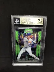 2019 Panini Prizm Cody Bellinger Lime Green SP Card #/199 BGS 9.5 LA Dodgers