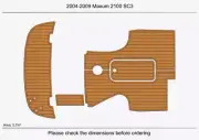 2009 Maxum 2100 SC3 Cockpit Swim platform Marine Boat EVA Pads Teak Flooring Mat