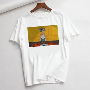 Cat Tom Mouse Jerry New Ulzzang Loose Casual Women T shirt