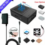 ABS Case Enclosure Cover Kit With Heatsink Cooling fan For Raspberry Pi 3B+/3/2B