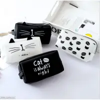 在飛比找蝦皮購物優惠-韓國創意文具 貓的王國果凍膠筆袋 學生大容量筆袋多功能鉛筆袋