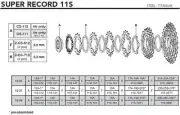 Campagnolo 12A First Position Sprocket 11S-012
