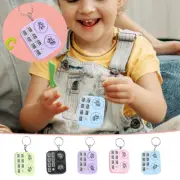 Cute Cartoon Pattern Mini Handheld Whack A Mole Game Machine Keychain Keyring