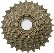 Flywheel Tools MTB Freewheel 5/6/7/8 28T 32T Speed Folding Road Bike Rotary Positioning Variable Speed GearThread Stainless Parts Flywheel Puller(7s 14-28T Brown A)