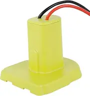 Battery Adapter Safe Insulated Power Wheel Adapter Portable Battery Converter Reusable Power Connector with Terminal and Fuse Compatible with 18V Lithium and Ni-cd Battery(green)