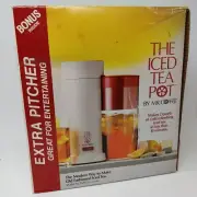 Vtg Mr. Coffee TM1 2-Quart Iced Tea Pot Maker Red / Bonus Pitcher 1991 Brand New