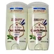 2 Pack Old Spice Gentleman's Blend Lavender & Mint Scent Zero Aluminum Deodorant