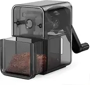 Pencil Sharpener Black, Manual Pencil Sharpener with Stronger Helical Blade to Fast Sharpen for Kids, School, Classroom, Home, Artists, Ideal for No.2/Colored/Art Pencils