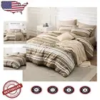 Luxurious King Size Bedding Set - 7 Pieces with Cloud-Like Comfort & Stripes