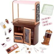 Our Generation – Hot Chocolate Stand – Play Food Set – 18-inch Doll Accessories – Pretend Play – Toys for Kids Ages 3 & Up – Choco-Tastic Stand