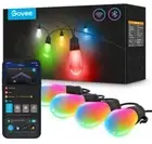 Govee Smart Outdoor String Lights H7021, RGBIC Warm White 96ft WiFi Patio Remote