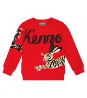 [Kenzo Kids] Kenzo Kids Printed cotton sweatshirt Y 12 red