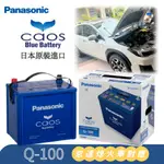 ⚡在戶外跌倒⚡ 國際牌 PANASONIC Q-100 怠速熄火 啟停專用 日本製 銀合金 CAOS 藍電 Q-100R