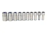 Snap on Tools 110TMSY 10 Piece 1/4” Drive 6 Point SAE Semi Deep Socket Set NEW