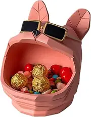 ZHZXBDGQ Key Tray Table Multifunctional Jewelry Dish Tray Home Decoration Phone Coin Change Watches and Candy Dish Sundries Box-Pink