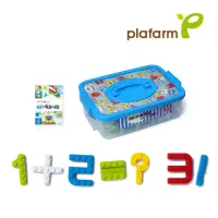 在飛比找momo購物網優惠-【韓國 Plafarm】積木教玩具-數字85PCS收納盒(認