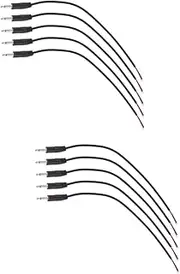 COHEALI 2sets Male Plug to Bare Wire Mono Audio Cable Durable Connector for Headphones Earphones and Microphones Easy DIY Replacement for Worn Out Speaker Cables Black 10pcs*2