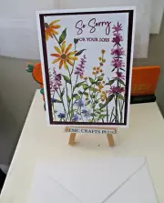 SORRY FOR YOUR LOSS SYMPATHY HANDMADE CARD STAMPINUP~ANS MORE
