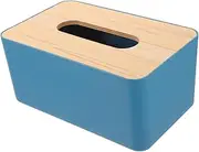 Zerodeko Wall Mounted Tissue Box Wooden Lid Tissue Box Napkin Storage Holder Simple Container
