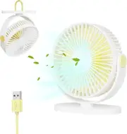 USB Desk Fan Hook Fan Mini Table Fan Portable Personal Fan Small but Powerful
