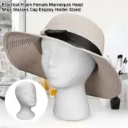 Female Mannequin Head Wigs Glasses Cap Display Holder Stand Practical Foam