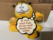 Is That Your Face? Plush Garfield Window Cling With Tags