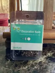 Dritz Home Decorative Nails 7/16" 11 Mm Antique Brass Hammered Head