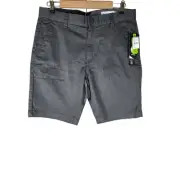 VOLCOM Gray NEW Chino Skater Casual Comfort Cotton Shorts SZ 32 NWT