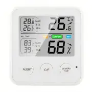 Digital Indoor Thermometer Hygrometer with Large Display Temperature Humidity Ma