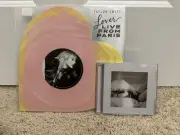Taylor Swift Lover (Live From Paris) Heart Shaped Vinyl & Signed TPD CD BUNDLE