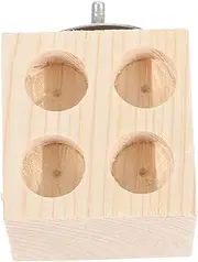 PENIKOKO Wooden Parrot Chewing Block Durable Grinding Teeth for Parrots Birds Animals for Relieving Boredom Encouraging Play Soft Wood Design