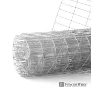 Fencer Wire Welded Wire Fence 100 ft x 72" Galvanized Silver w/ Mesh 2 in x4 in