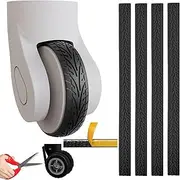 [JARCOE] Luggage Wheel Covers Silicone, Suitcase Wheel Covers, Cuttable, Noise Reduction, Shock Absorption, Black
