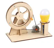 DIY Hand Generator Model Toy Kids Physics Electrical Experiment Kit Educational
