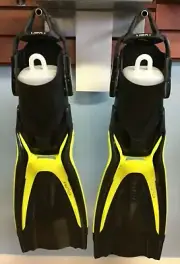 TUSA Hyflex Switch Fins w/bungee strap Size M Yellow