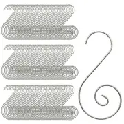 Christmas Ornaments Hooks Christmas Tree Hanger Great for Christmas Tree Decoration - 120Pcs/Silver