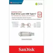 Type-C USB SanDisk Ultra Luxe 256GB Dual Drive Type-C Flash Drive Memory Stick