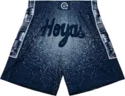 NWT MITCHELL & NESS GEORGETOWN HOYAS SWINGMAN THROWBACK SHORTS NAVY BLUE - 2XL