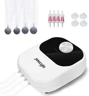 XIULIUU Aquarium Air Pump, 300GPH 4 Outlets Corded Electric Fish Tank Oxygen Pump, Ultra Quiet Aquarium Bubbler for up to 1200 Liters Fish and Turtle Freshwater Saltwater Tank