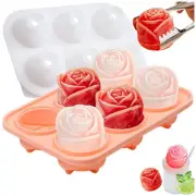 Ice Cube Tray with Lid, Silicone Ice Tray Rose Ice Cube Mold for Freezer, Ice...