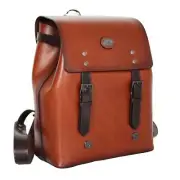 The Bridge Backpack 063631Au Laptop Backpack Leather Brown Man