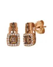 Le Vian Chocolate Diamonds 14K Rose Gold 0.72 ct. tw. Diamond Drop Earrings