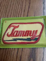 Tammy Red White Blue Vintage Name Patch (Cursive Letters) NOS