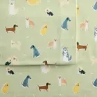 NEW FULL FLANNEL SHEET SET FITTED SHEET SET CUDDLDUDS DOG PUPPY PRINT CUDDL DUDS