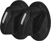 FONDOTIN Universal Timer Knobs 2X Plastic Oven Control Knobs Gas Stove Burner BBQ Grill 6mm D-Shaft Easy Installation