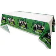 Popular Video Game Plastic Table Cover - Game On Theme Disposable Tablecloth for Kids Boys Birthday Party Decorations