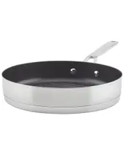 KitchenAid 3-Ply Base Stainless Steel Nonstick Induction Stovetop Grill Pan