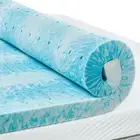 4 Inch Twin Memory Foam Mattress Topper, Cooling Gel Infused Mattress Pad, Ve...