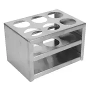 Test Tube Holder 304 Stainless Steel 6 Hole Lab Stand Rack For 32mm Tubes